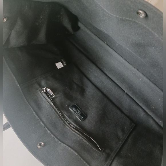 Fashion Design Like [Saint Laurent] Rive Gauche Tote Bag in Black Canvas - Picture 13 of 15